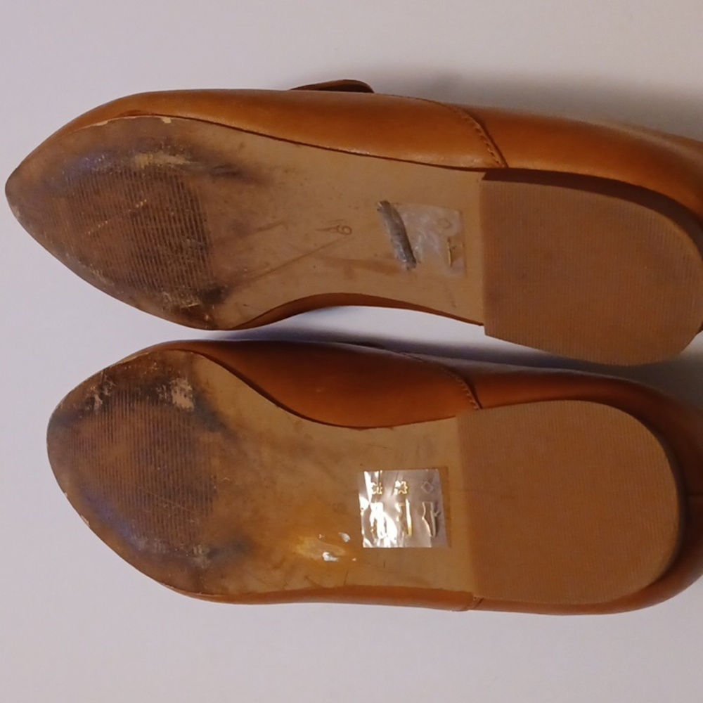 Madewell The Frances Skimmer English Saddle Tan Leather Loafer Size 6 - Picture 8 of 12